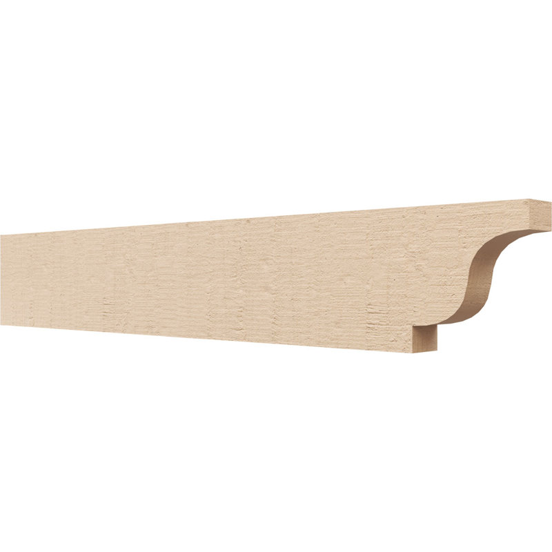 Queue de chevron Newport Woodgrain TimberThane, brun clair apprêté, H 6 po x l 36 po x P 2 po
