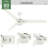 Hunter 60 inch Cassius ENERGY STAR® Damp Rated Ceiling Fan wtih Wall Control-108972653-108972651