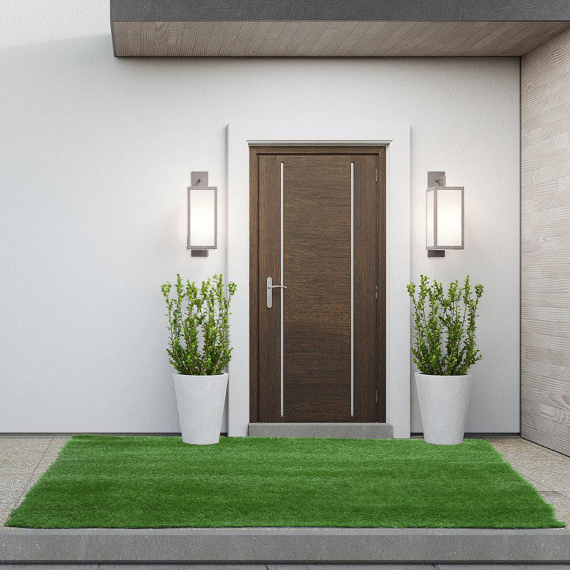 Tapis de gazon synthétique pour pelouse artificielle, H 1,02 po x l 118,1 po x P 78,7 po