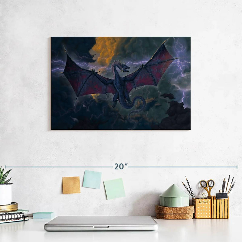 Kelan Thunder Dragon, 8" H x 12" W