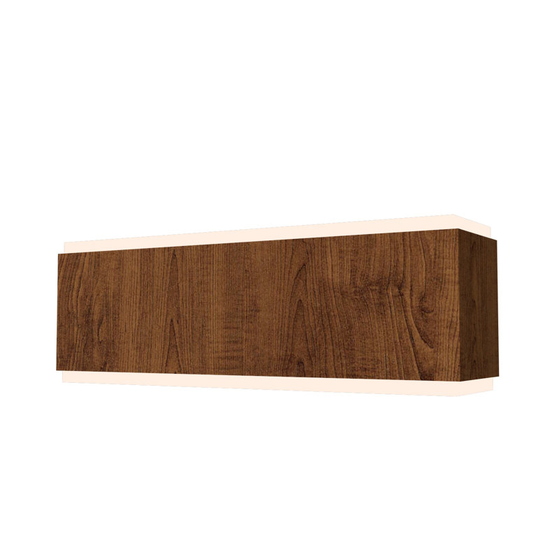 Applique murale encastrée 2 lumières Clean, Imbuia