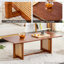 Table basse rectangulaire en bois massif