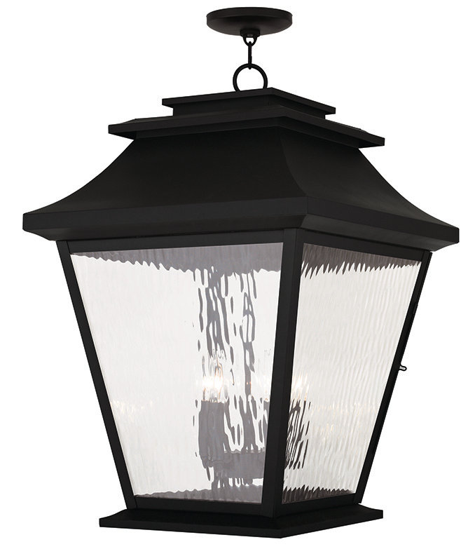 Amylee 5 - Light LED Outdoor Hanging Lantern Outdoor Lighting, Black