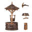 Outdoor Wood Weather Resistant Sculptural Fountain