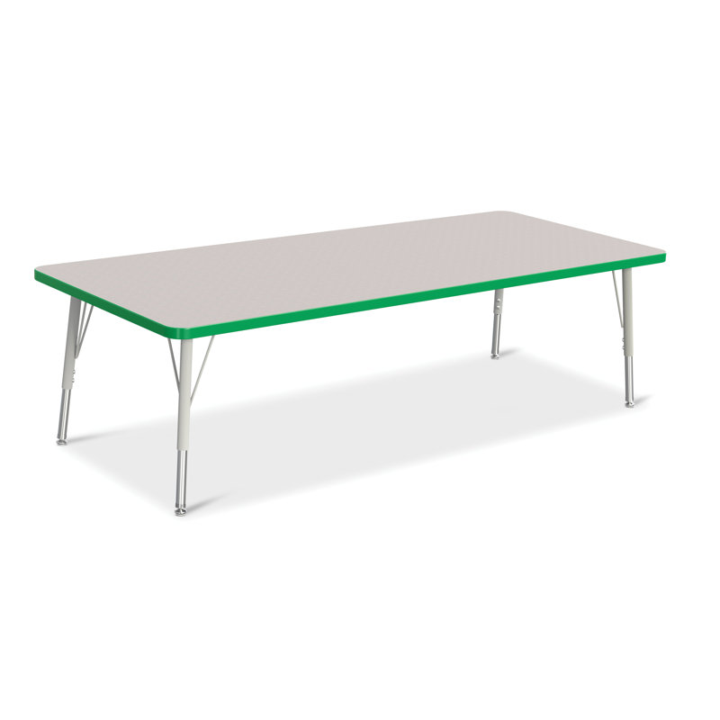 Tables d'activités Berries®, Vert, Élémentaire (15 po à 24 po), H 24 po x L 72 po x l 30 po