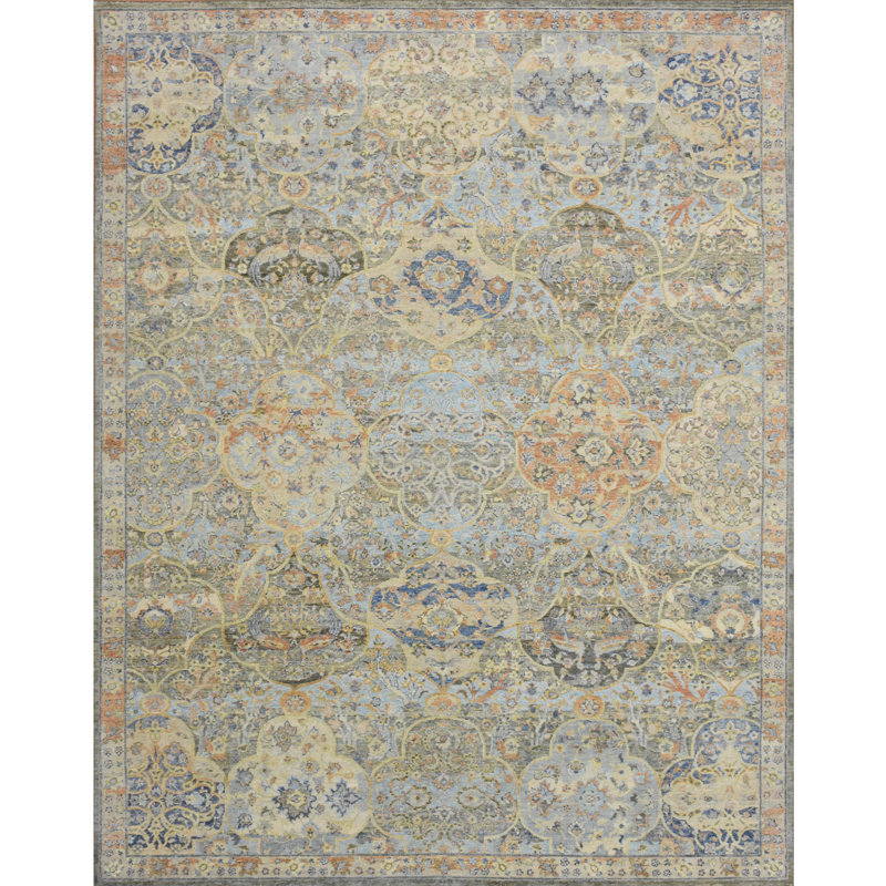 Floral Area Rug, Rectangle 9' x 12'