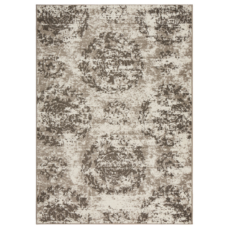 Tapis gris Luper, Tapis de couloir 2 pi 1 po x 7 pi 5 po