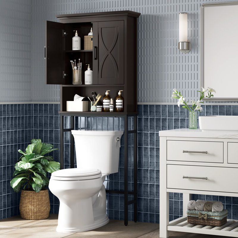 Armoire de rangement au-dessus de la toilette Alaye, Espresso