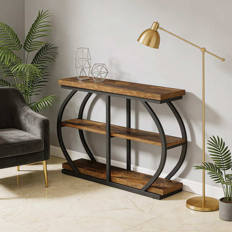 Grande table de rangement pour hall d'entrée et console