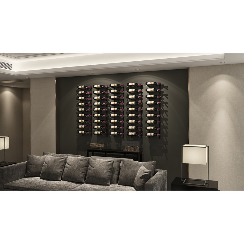 Ensemble de porte-bouteilles Bronc, Bronze doré, 45" H x 13" W x 4.5" D