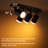 4-Light Rotatable Smart LED Track Light Kit, Dimmable Track Lighting Colour Changing with Remote