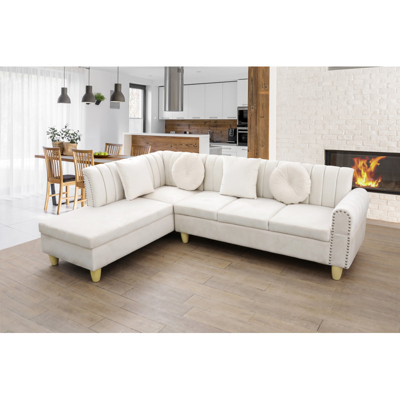 Canapé modulaire rembourré 2 pièces Sussex, Accoudoir à gauche (vu de face)