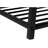 Modern Hallway Storage Bench, 42 Inches, Dark Taupe, Metal Construction 42" X 16", Taupe Finish, Black Frame, Included