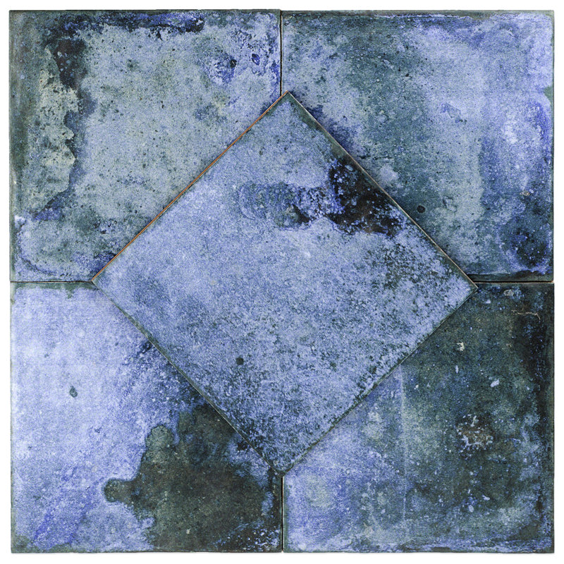 Angela Harris Harbour 8" x 8" Ceramic Wall & Floor Tile, Blue