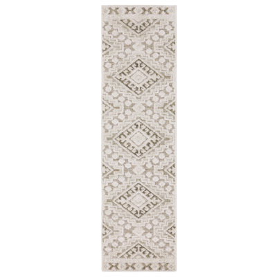 Tapis beige / brun Tomiris