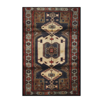 Tapis brun et beige de style Sud-Ouest