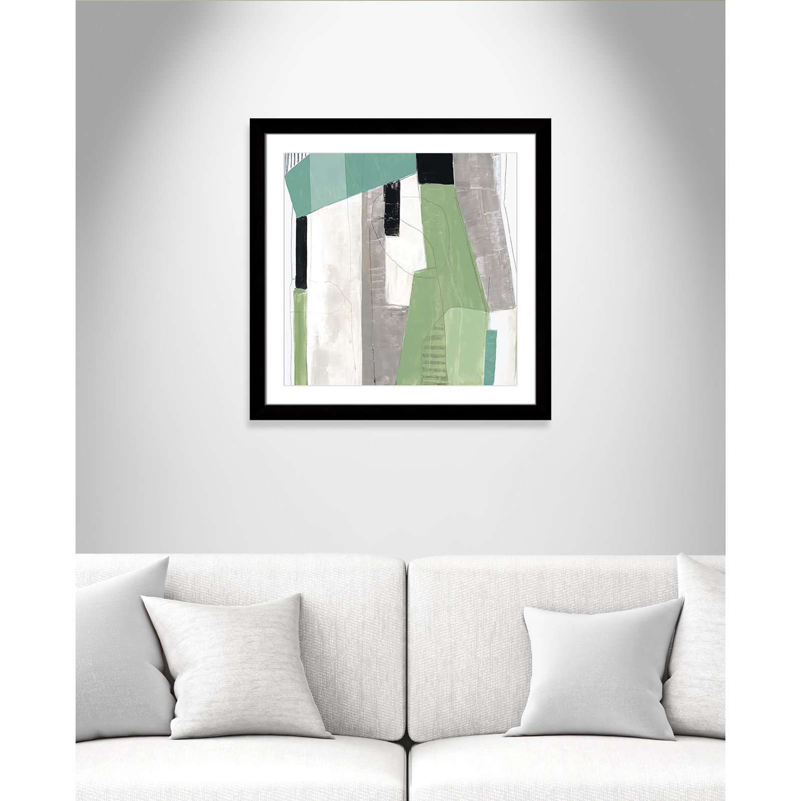 Evergreen Essence I by Tom Reeves, Black Cube Framed, 29" H x 29" W x 1.25" D