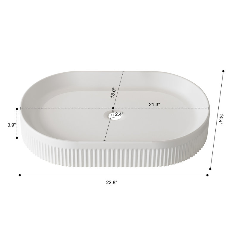 22.8-In Vessels Bathroom Vanity