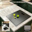45x38cm Bar Single Bowl Stainless Steel Hidden Kitchen Sink with Lid Faucet Undermount Small Sink RV