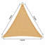 Voile d'ombrage triangulaire, auvent extérieur respirant en PEHD