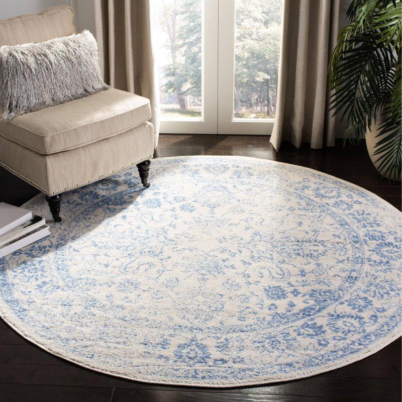 Olius Performance Floral Rug, Round 3'
