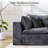 6-Piece Modular Compression Upholstered Boneless Sectional Sofa-1241001225-1235035267