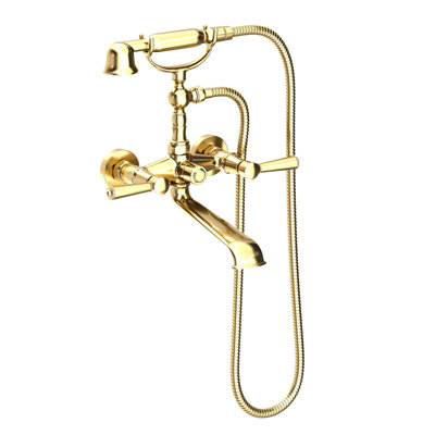 Metropole Wall Mount Exposed Tub & Hand Shower Set