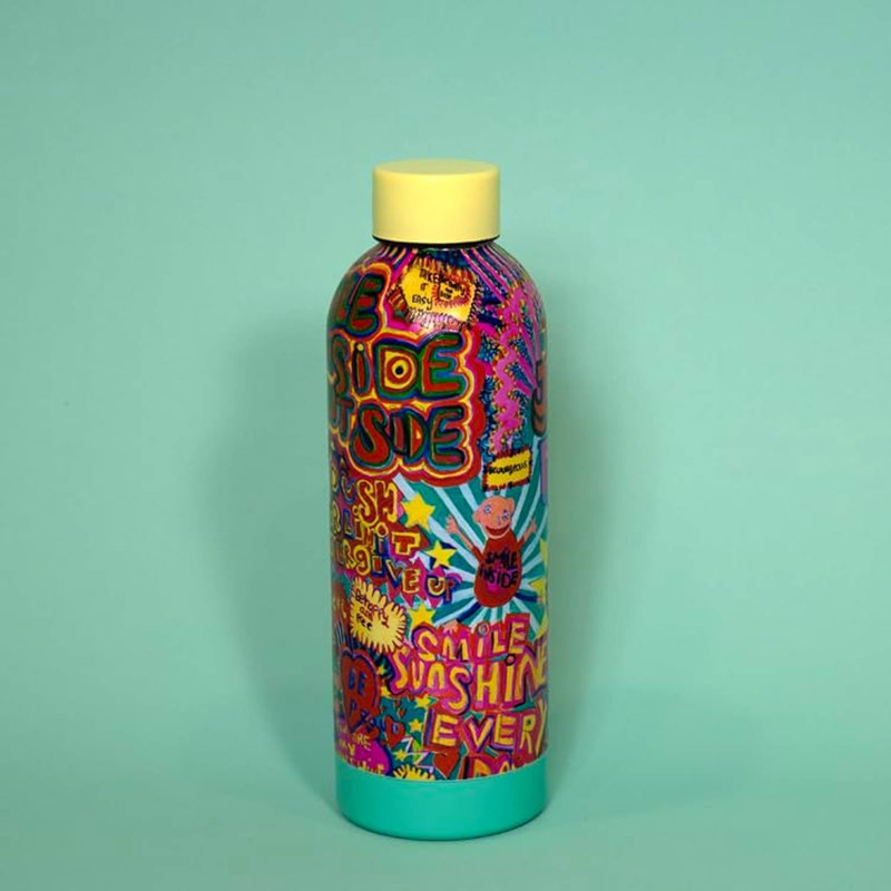 Portico Designs Arthouse Unlimited Collection 500ml Vacuum Insulated Stainless Steel Water Bottle