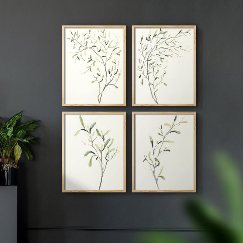 «Spindle Sprig I», 4 pièces sur papier