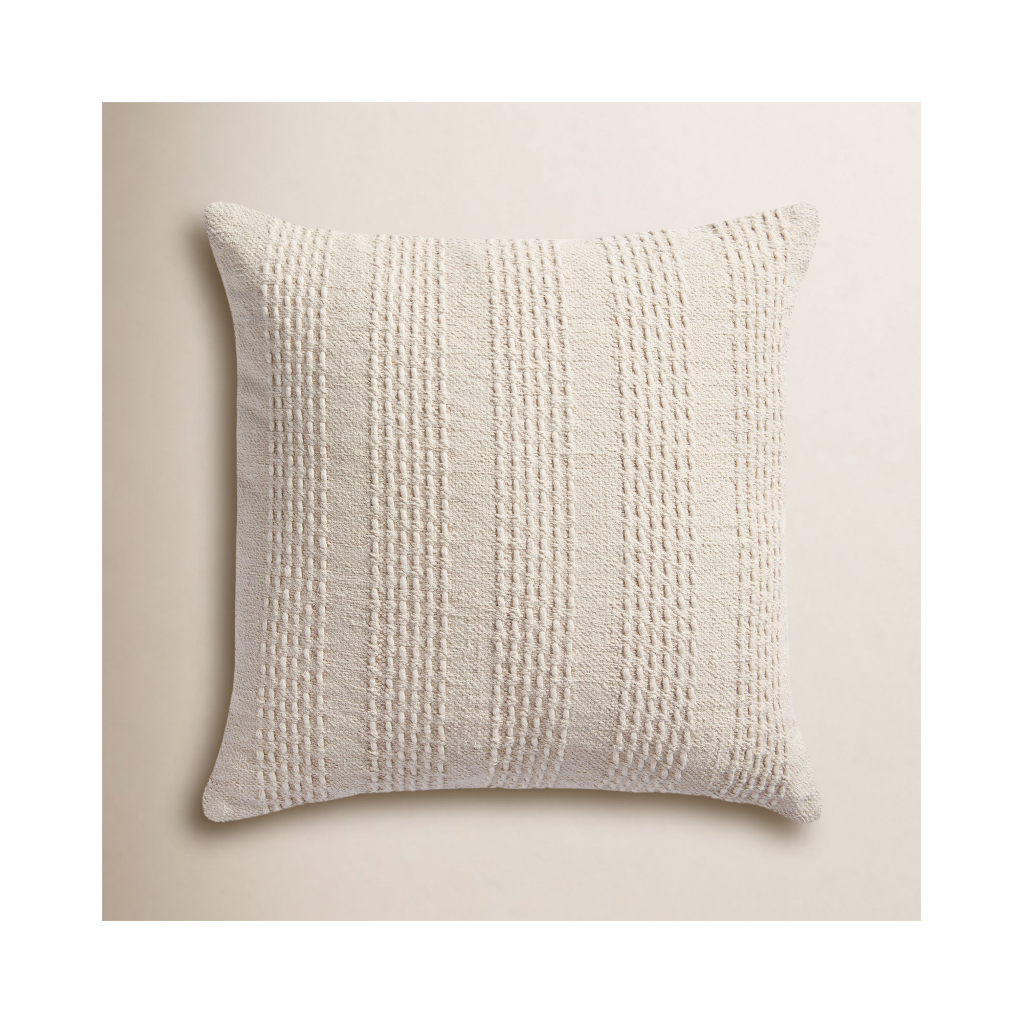 Magnolia Home By Joanna Gaines X Loloi Cameron Ivory Pillow, Polyester/Polyfill
