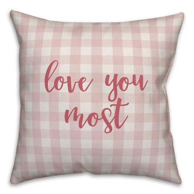  Coussin Love You Most