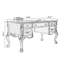 Bureau classique de style campagnard américain-596347149