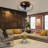 Rattew 3-Blade 18'' Industrial Style Caged Ceiling Fan Light-1269993988