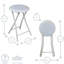Padded Folding Stools-68261150