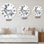 Portrait monochrome de lapin - horloge murale de ferme-60280822