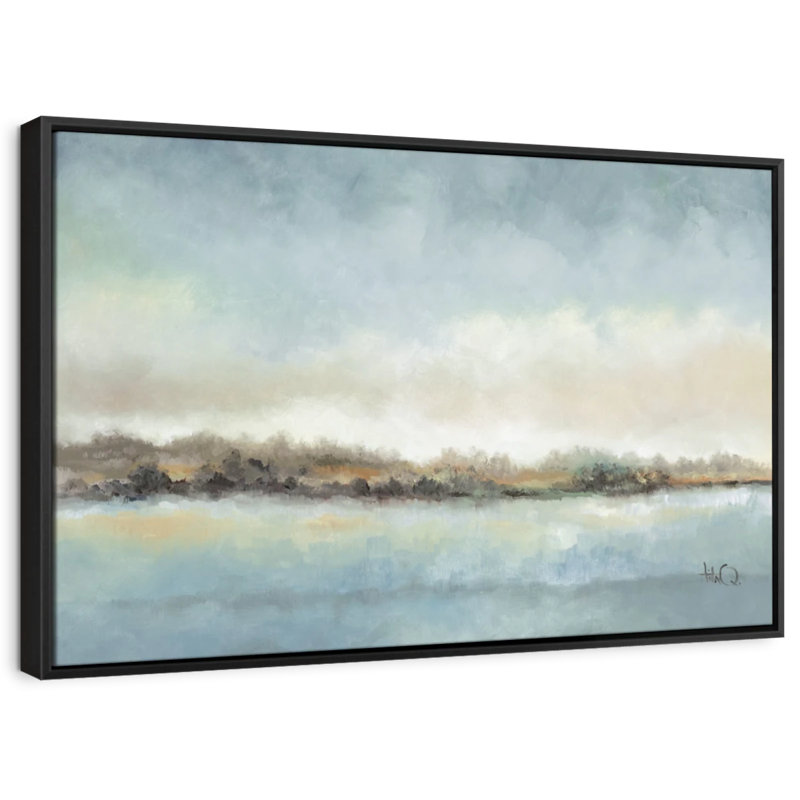 Abstrait «Calm Horizon Canvas Print», H 17 po x l 25 po