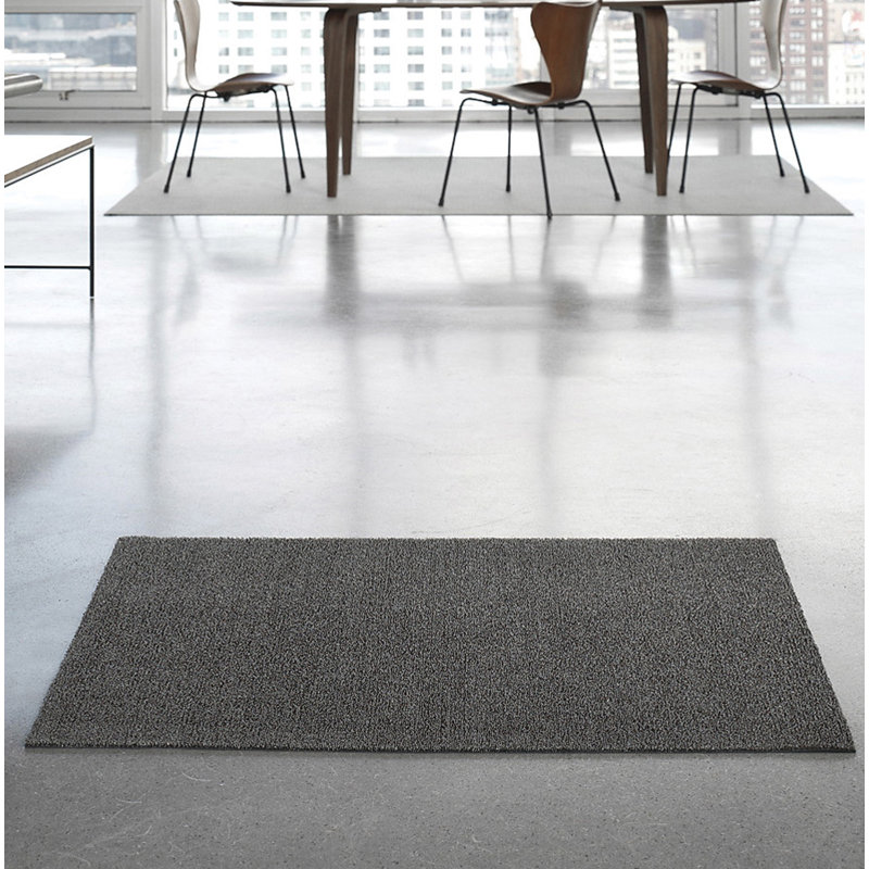 Indoor / Outdoor Doormat, Black, 0.6cm H x 61cm W x 91cm L