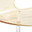 Ensemble de salle à manger 5 pièces avec table de salle à manger ronde en panneau de fibres à densité moyenne blanche de 35 po et 4 chaises d'appoint en plastique avec pieds blancs-109048467