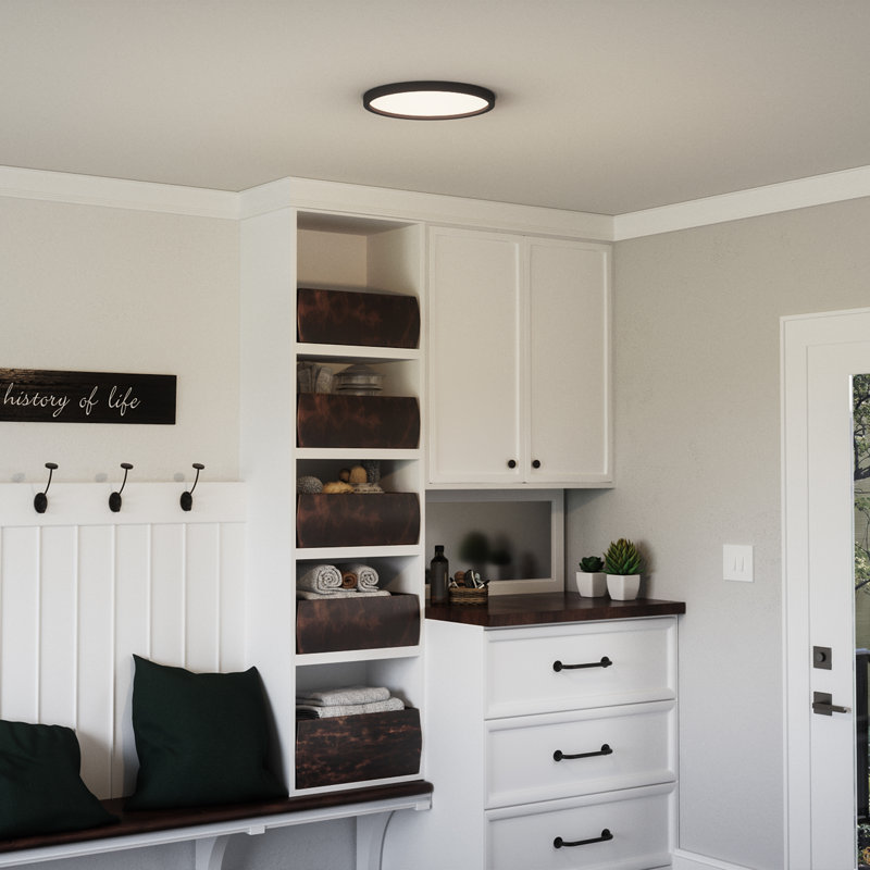 Dunnavant Acrylic LED Flush Mount, 1" H x 15" W x 15" D