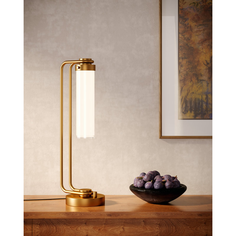 Lampe de table en métal, Laiton rétro