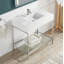 Lavabo de salle de bain console rectangulaire avec trop-plein Ventura Series-54377259
