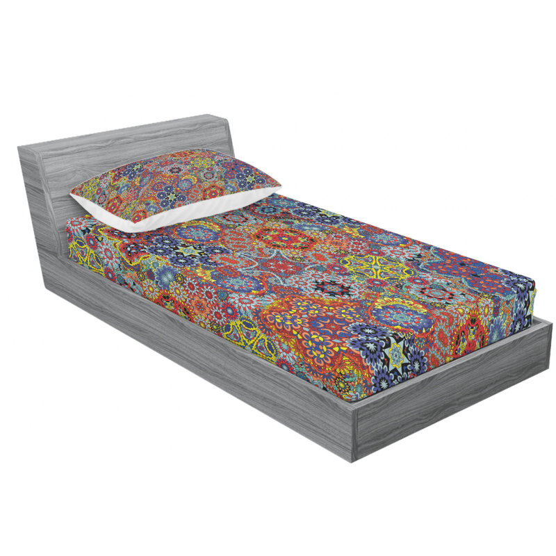 Microfiber Floral Pillowcase, Twin Pillowcase