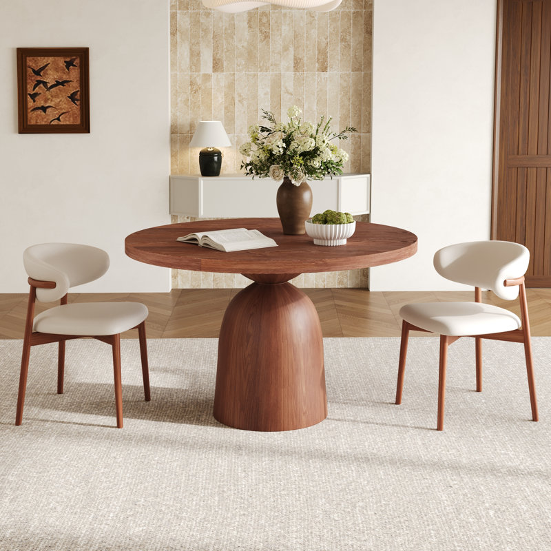 Table de salle à manger Mid-Century Modern Farmhouse, 29.52" H x 39" L x 39" W
