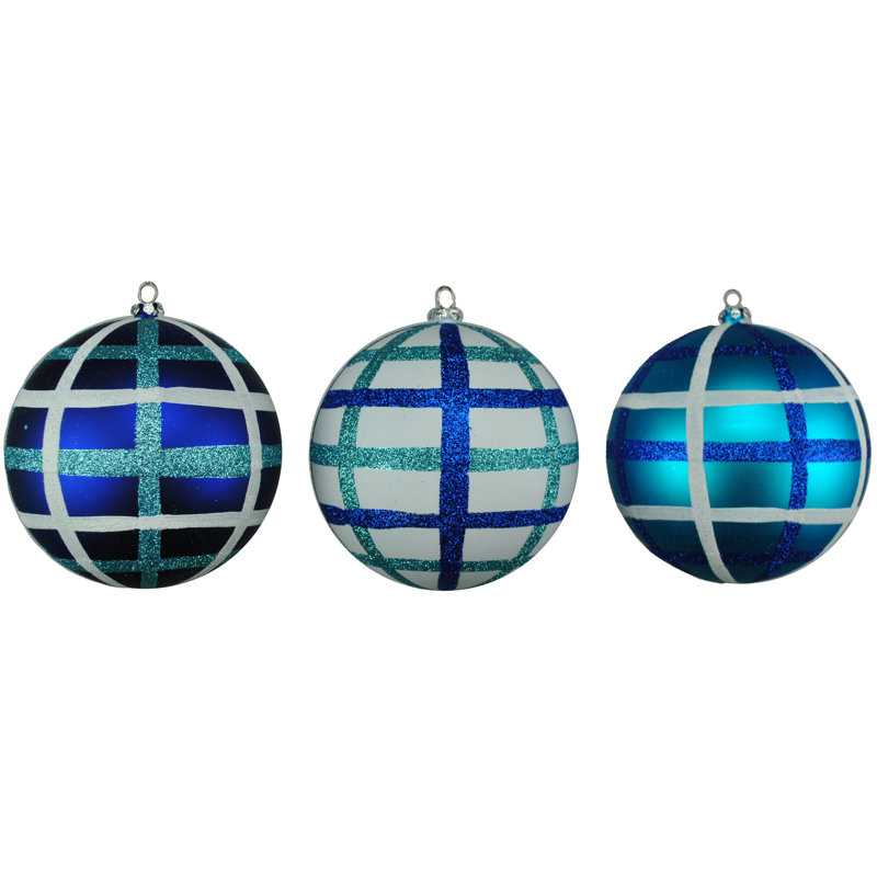 Ornement boule, Bleu