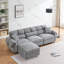 Canapé en velours avec repose-pieds Avrilynn-313538136