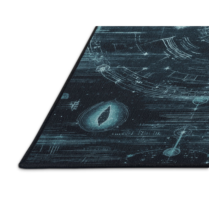 Tapis gris lavable à la machine, Rectangulaire 2 pi x 3 pi