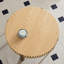 Table basse ronde moderne 31,5 po pour salon, petite table basse avec piédestal