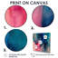 «Blue and Pink Watercolor Mix - Large Abstract Wall Art», 4 pièces-144560575-144560572