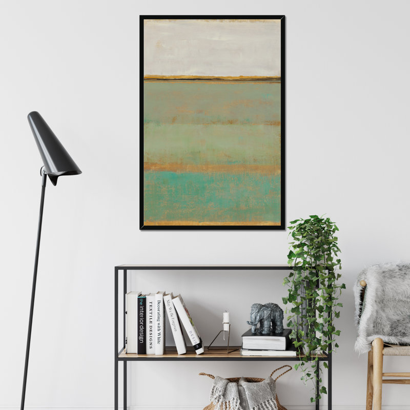 Verdant Field II by Timothy O' Toole - Painting, Black Framed Paper Print, 95cm H x 65cm W