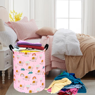 Panier à linge rond avec paniers à linge Elephant